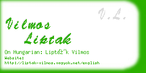 vilmos liptak business card